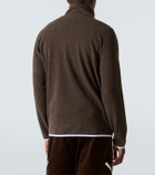 Brunello Cucinelli Cashmere and cotton-blend half-zip sweatshirt