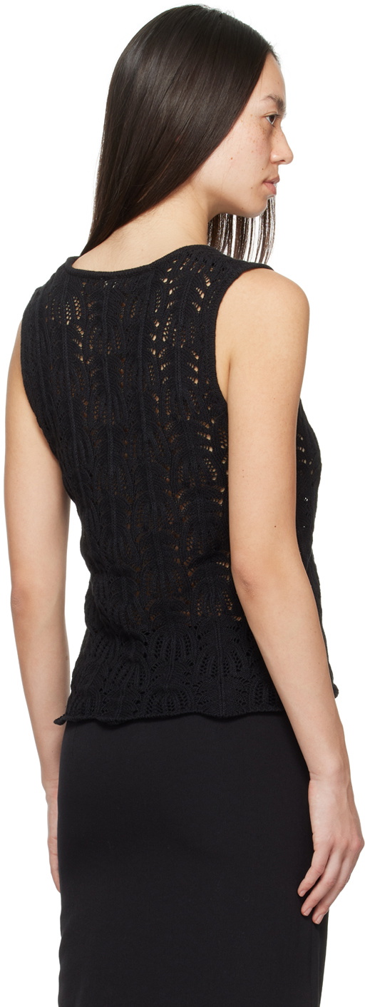 The Garment Black V-Neck Vest