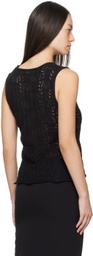 The Garment Black V-Neck Vest