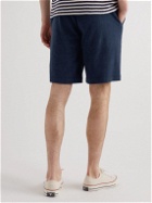 Aspesi - Straight-Leg Cotton-Blend Terry Shorts - Blue