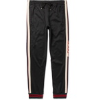 Gucci - Striped Tech-Jersey Sweatpants - Men - Black