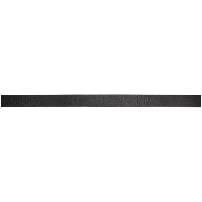 Julius Black Leather Long Belt Julius