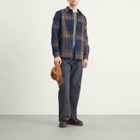 Portuguese Flannel Men's Upper Overshirt in Navy Blend