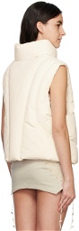 Hyein Seo Off-White Padded Reversible Vest