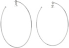 Courrèges Silver Big Hoop Earrings
