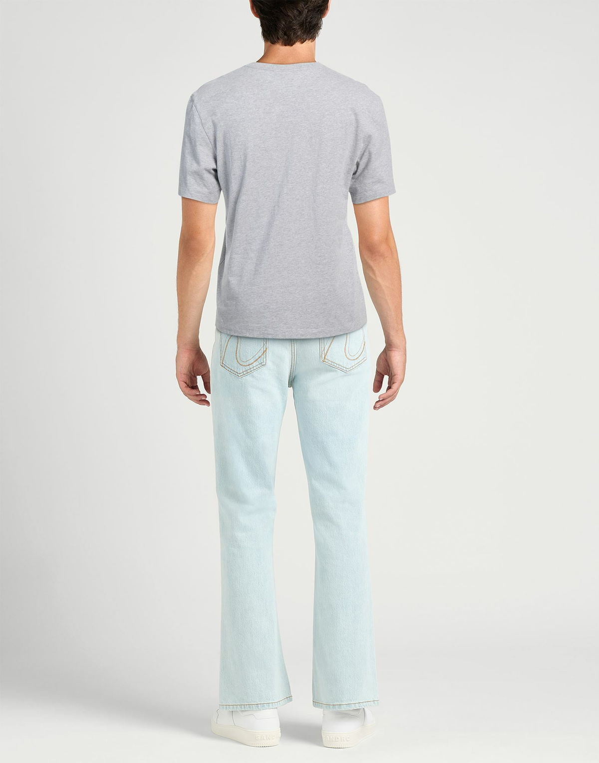 Maison Kitsuné Mens T-shirt Light in Grey
