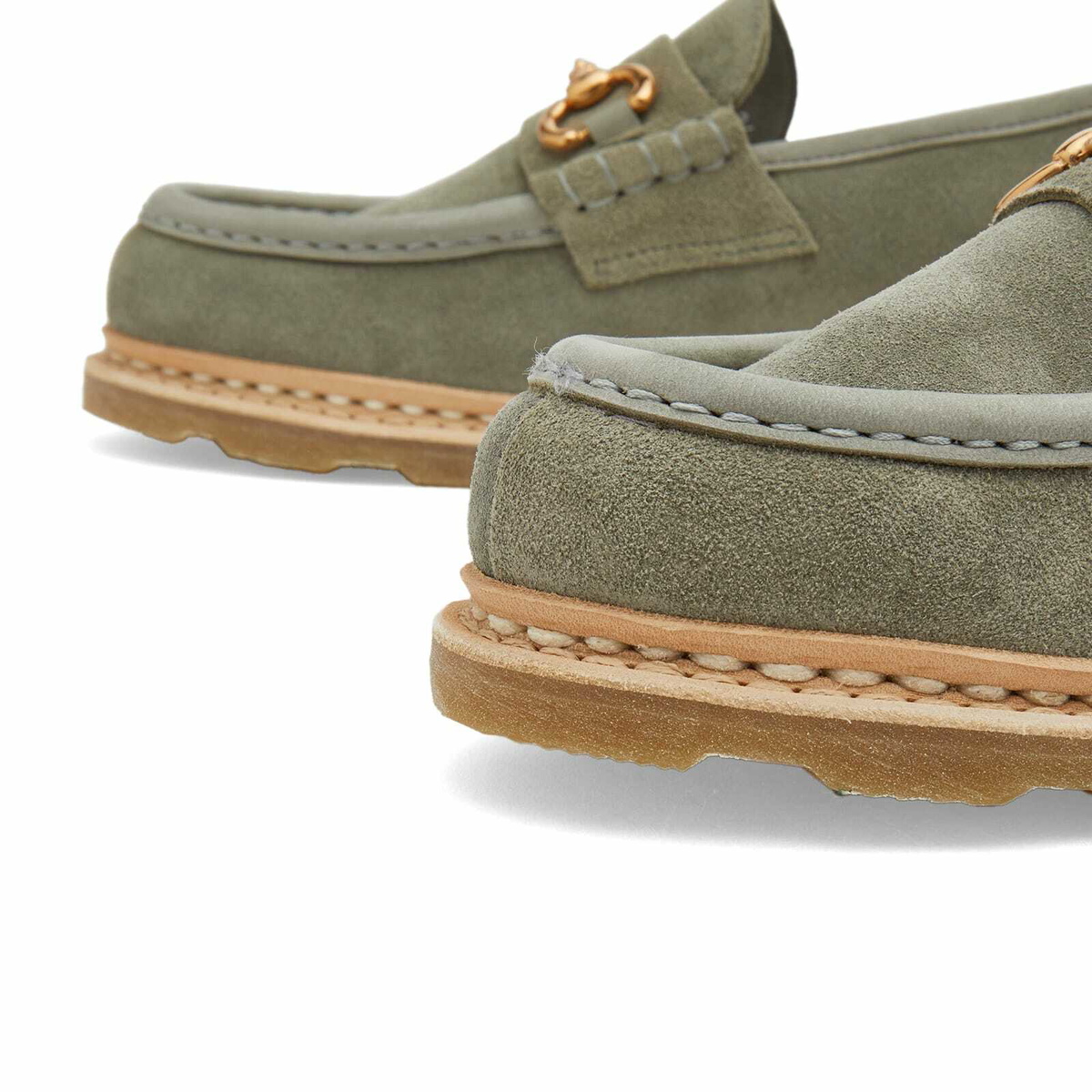 Paraboot Women's Vinvenne Suede Loafer in Lime