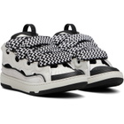 Lanvin White & Black Bicolor Curb Sneakers