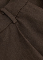 Faithfull The Brand Stevie Linen Trousers Brown