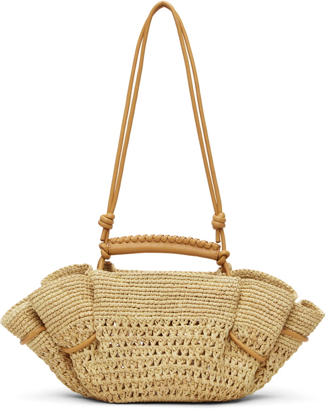 Photo: HEREU Beige & Tan Arta Mini Raffia Bag