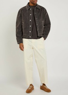 Jacquemus La Veste De-nîmes Mirada Brushed Denim Jacket Khaki