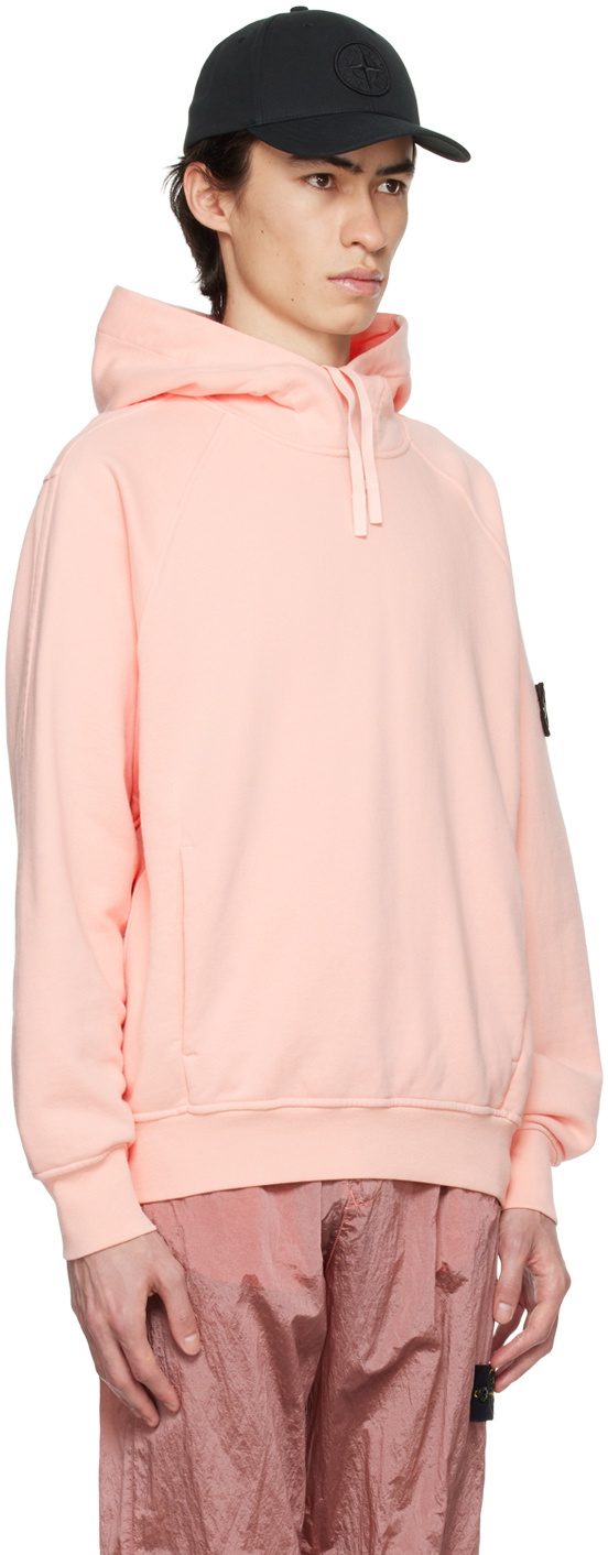 Stone Island Shadow Project Pink Patch Hoodie Stone Island Shadow