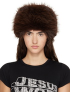 VAQUERA Brown 'Racoon Tail' Hat