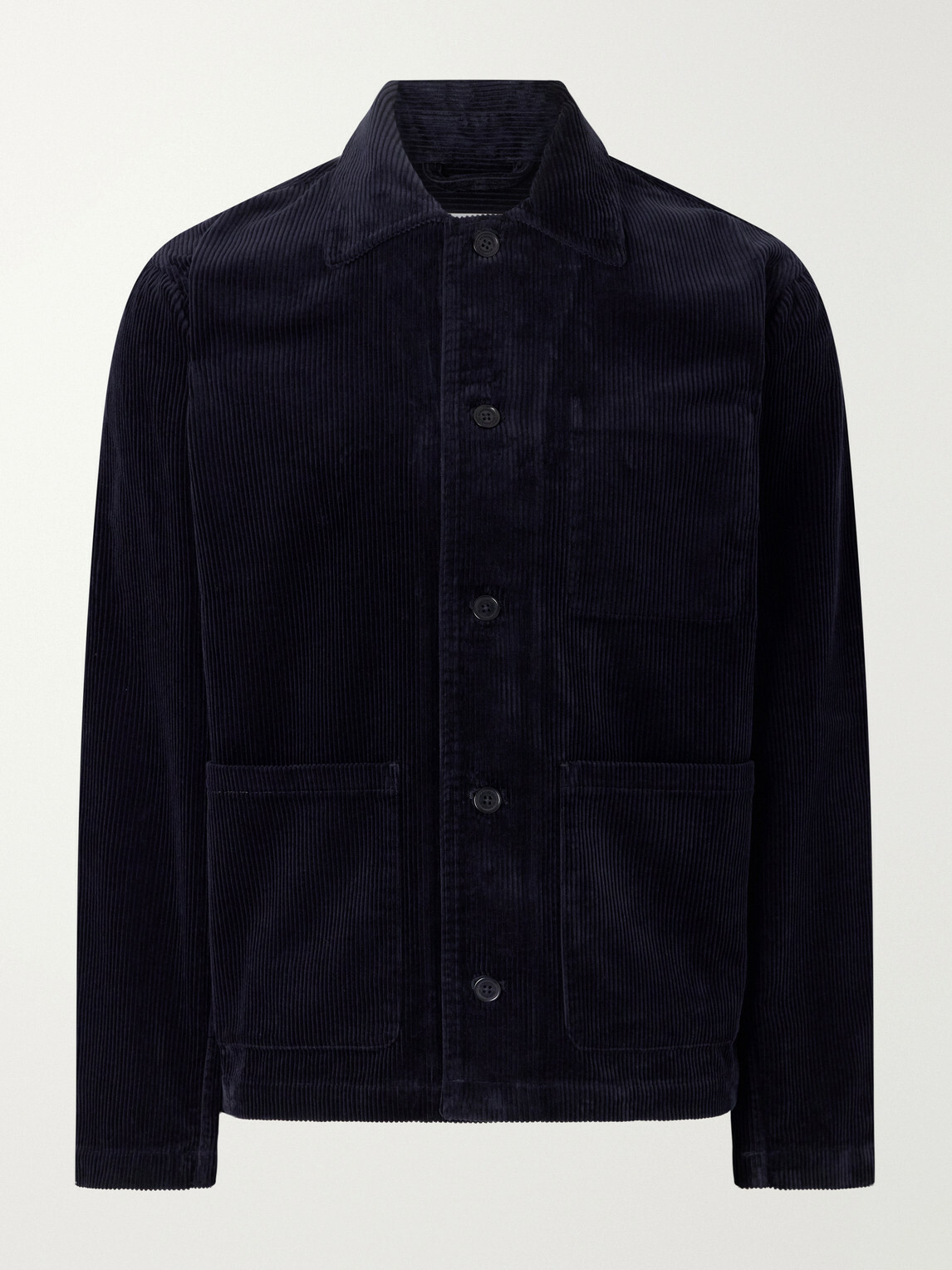 NN07 - Morgan 50004 Organic Cotton-Corduroy Chore Jacket - Blue