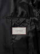 Canali - Satin-Trimmed Paisley-Jacquard Wool-Blend Tuxedo Jacket - Blue