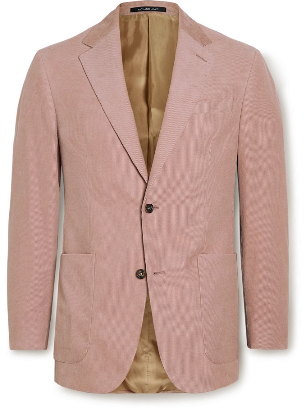 Photo: Richard James - Cotton-Needlecord Suit Jacket - Pink
