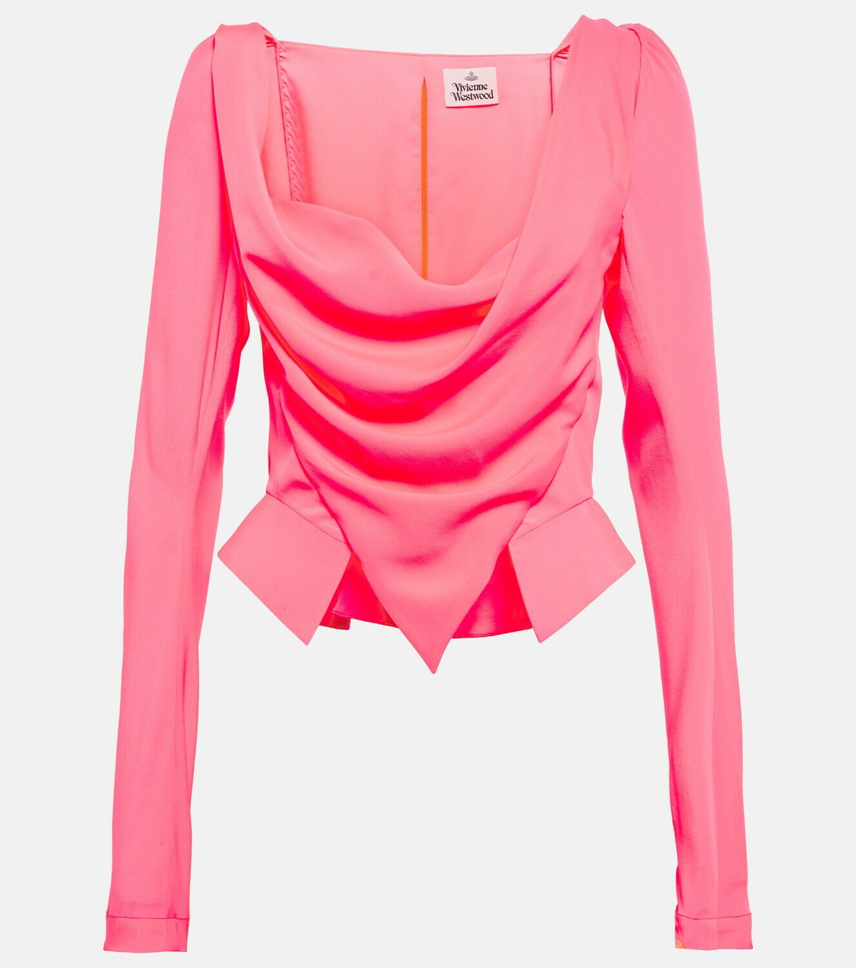 vivienne westwood トップス Vivienne Westwood - Draped crêpe top Vivienne Westwood