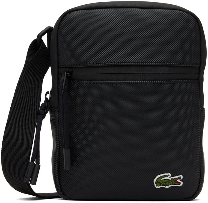 Photo: Lacoste Black Flat Crossover Bag