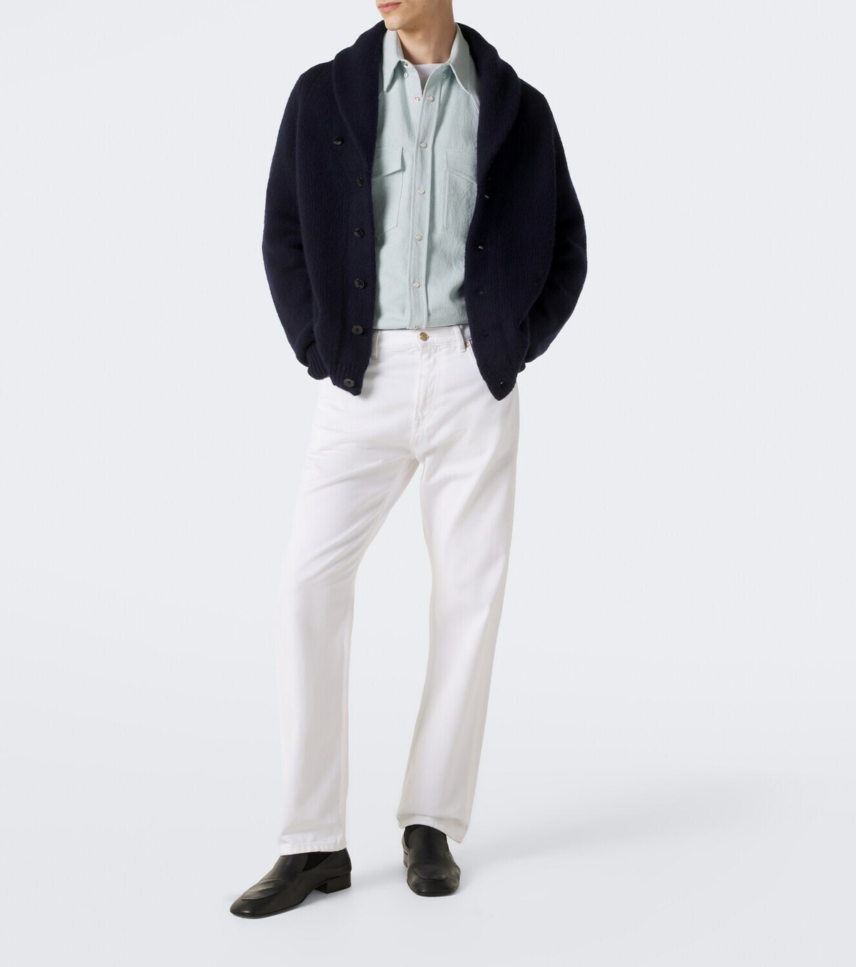 Umit Benan Montana cashmere and silk cardigan
