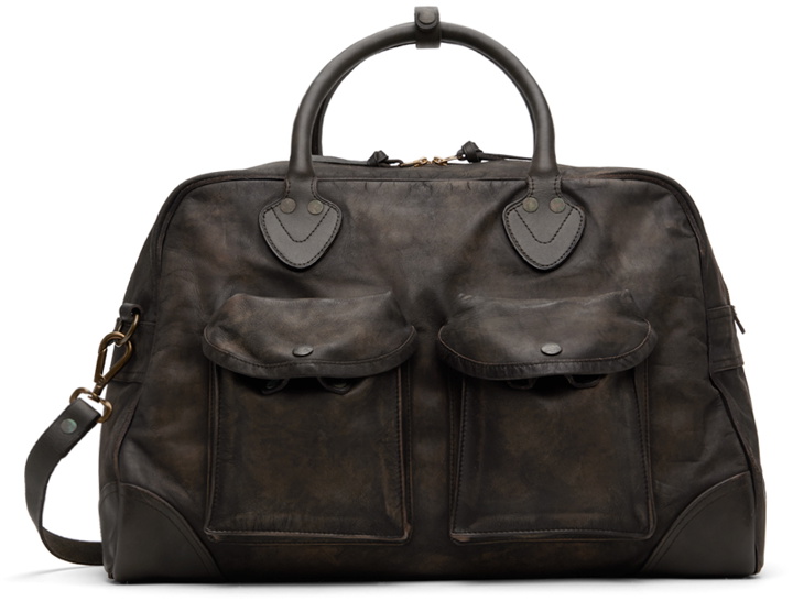 Photo: RRL Brown Leather Duffle Bag