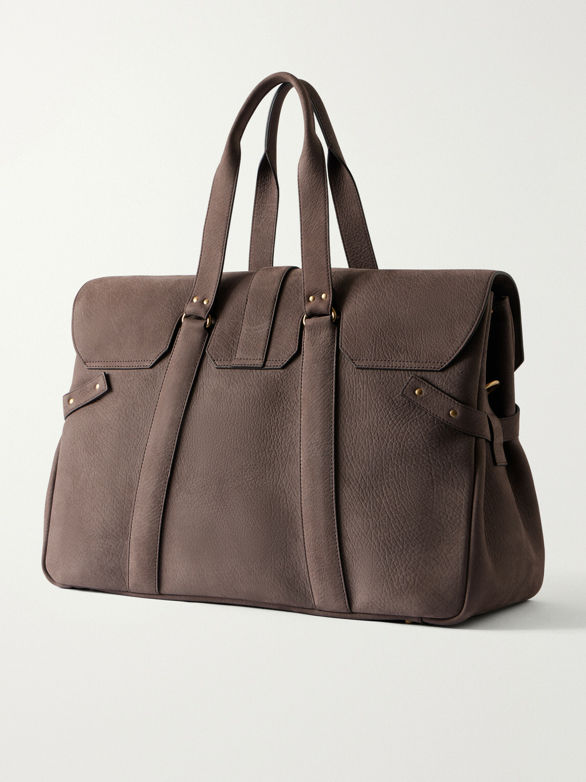 Brunello Cucinelli - Full-Grain Leather Weekend Bag - Brown