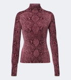 Joseph Yasmin snake-print cashmere sweater