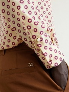Valentino Garavani - Straight-Leg Cotton-Gabardine Trousers - Brown