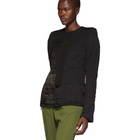 Haider Ackermann Black Quilted Contrast Jacket
