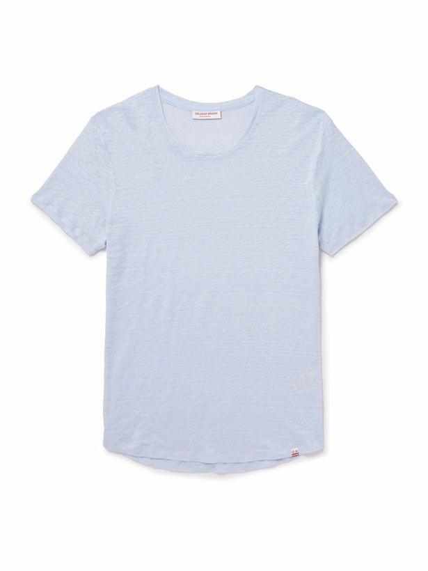 Photo: Orlebar Brown - OB-T Slim-Fit Linen-Jersey T-Shirt - Blue