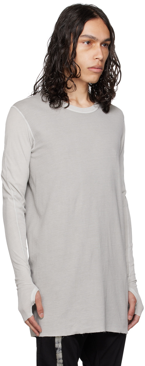 Boris Bidjan Saberi Gray LS1.2 RF Long Sleeve T-Shirt