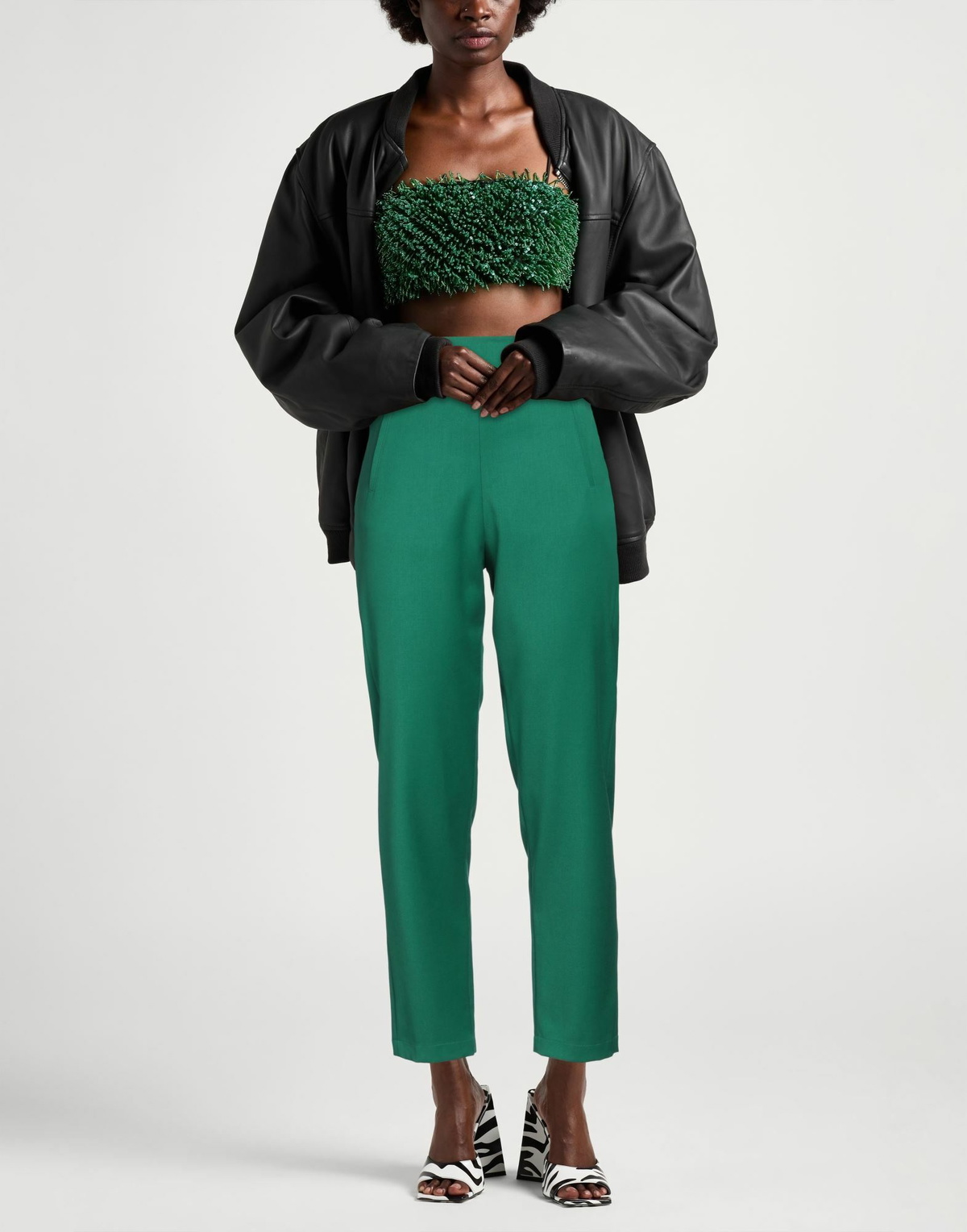 Jijil Womens Pants in Green