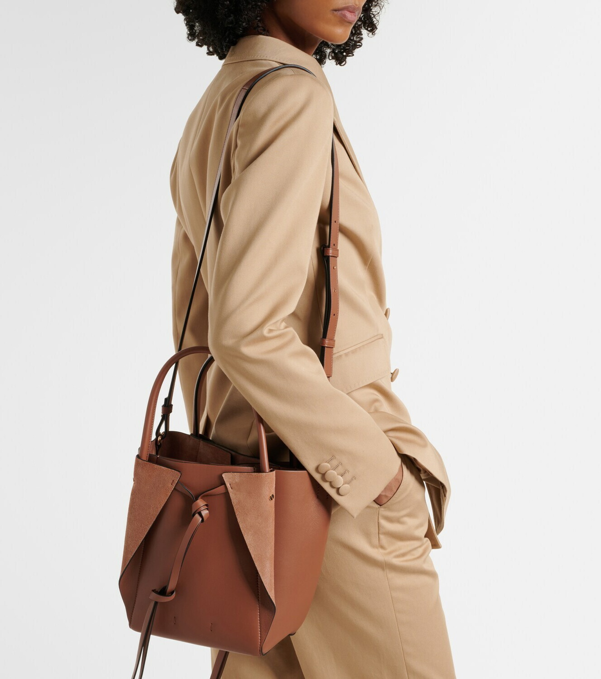 Gabriela Hearst Marija Small leather tote bag