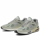 New Balance 991v2 Sneaker in Sea Grass/Silver