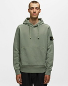 Stone Island Sweat Shirt Cotton Fleece, Garment Dyed Grey - Mens - Hoodies