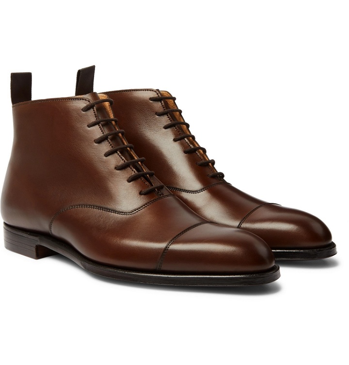Photo: George Cleverley - William Cap-Toe Leather Boots - Brown