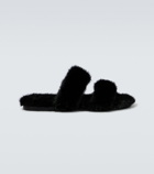 Saint Laurent - Bleach faux fur sandals