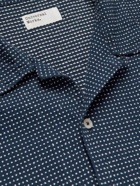 Universal Works - Road Convertible-Collar Polka-Dot Cotton-Blend Shirt - Blue