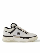 AMIRI - MA-1 Suede-Trimmed Leather and Mesh Sneakers - White