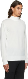 CFCL White High Gauge Turtleneck