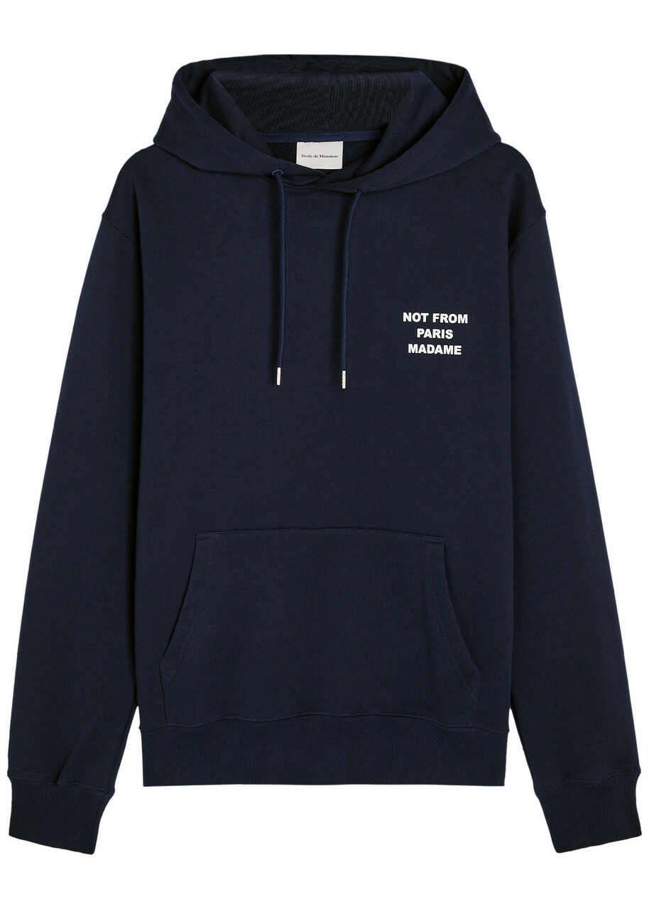 DRÔLE DE Monsieur Nfpm Hooded Cotton Sweatshirt Navy