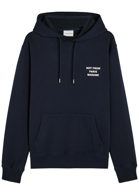 Photo: DRÔLE DE Monsieur Nfpm Hooded Cotton Sweatshirt Navy