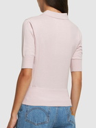 EXTREME CASHMERE Park Cotton & Cashmere Polo Sweater