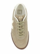 Veja panenka Beige Low Top Sneakers With Logo Patch On The Side And Contrasting Heel With Logo Lettering In Leather Unisex