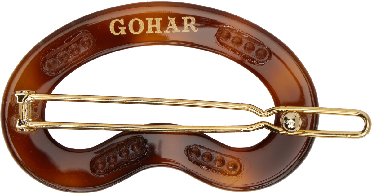 Gohar World Brown Bean Hair Clip