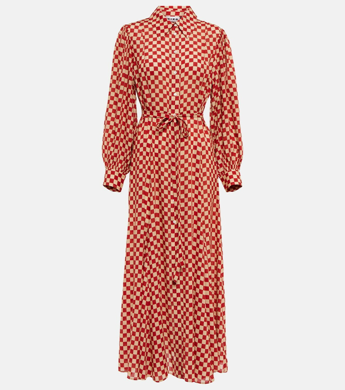 Rixo Maddison checked shirt dress Rixo