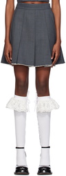 SHUSHU/TONG SSENSE Exclusive Gray Miniskirt