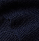 Anderson & Sheppard - Ribbed Cashmere Scarf - Blue