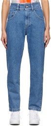 Opening Ceremony Blue High-Rise Cigarette Jeans