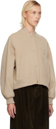 Weekend Max Mara Beige Zelante Bomber Jacket