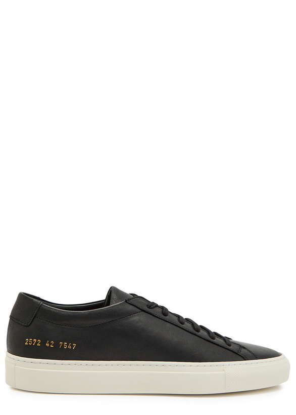 Photo: Common Projects Achilles Premium Leather Sneakers Black